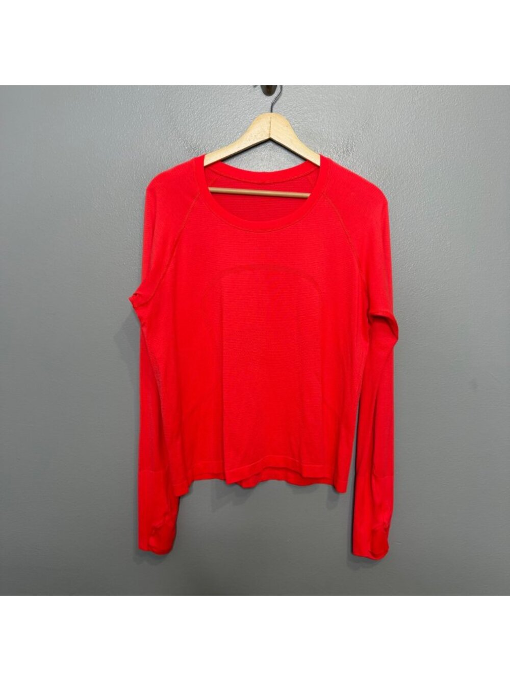 LULULEMON Swiftly Tech Long Sleeve Crew 2.0 SeaWheeze in Flare size 14